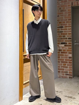 「RAGEBLUE（レイジブルー）の【LUXURY+EASY】ラグイージー/オーバーサイズドレープシャツ（シャツ/ブラウス）」を使った、りょーやさん（メンズ・180cm）の夏コーディネート