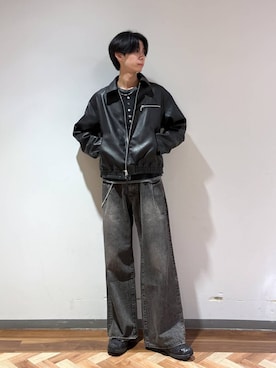 「RAGEBLUE（レイジブルー）のアイテム」を使った、りょーやさん（メンズ・180cm）の秋コーディネート
