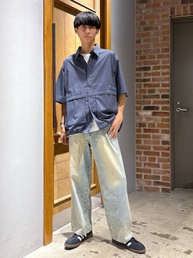 「adidas（アディダス）の【adidas/アディダス】SPEZIAL/スペツィアル/スニーカー（スニーカー）」を使った、りょーやさん（メンズ・180cm）の夏コーディネート