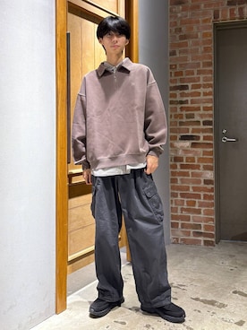 「アイテム（スウェット）」を使った、りょーやさん（メンズ・180cm・20代）の秋コーディネート