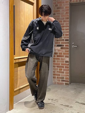 RAGEBLUE【Raidingmania】ナイロン/フリースゲームハーフジップ