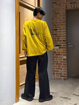 「RAGEBLUE（レイジブルー）のアイテム（Tシャツ/カットソー）」を使った、りょーやさん（メンズ・180cm）の秋コーディネート