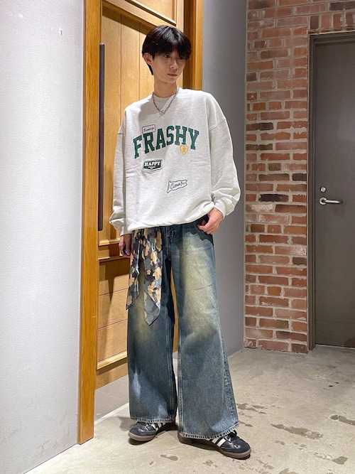 【UNISEX】リング付き/マルチパターン大判スカーフ
