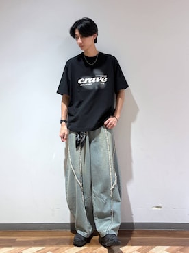 「RAGEBLUE（レイジブルー）のアイテム」を使った、りょーやさん（メンズ・180cm）の夏コーディネート