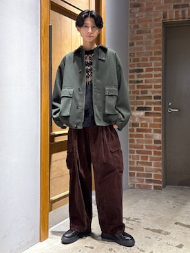 「アイテム（ドレスシューズ）」を使った、りょーやさん（メンズ・180cm）の秋コーディネート