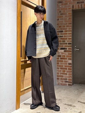 「RAGEBLUE（レイジブルー）のアイテム（ジャケット/アウター）」を使った、りょーやさん（メンズ・180cm）の秋コーディネート