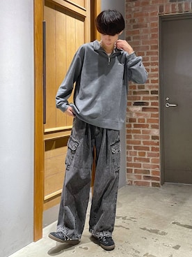 「アイテム（スウェット）」を使った、りょーやさん（メンズ・180cm・20代）の秋コーディネート