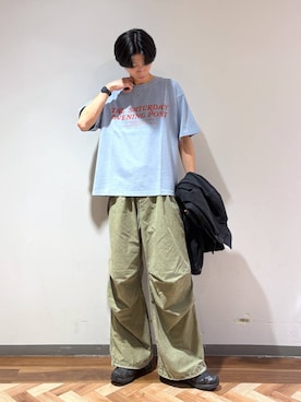 「RAGEBLUE（レイジブルー）のアイテム（トップス）」を使った、りょーやさん（メンズ・180cm）の春コーディネート