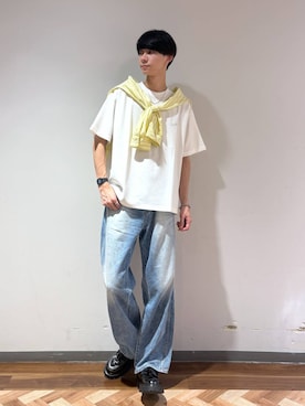 「RAGEBLUE（レイジブルー）のアイテム（トップス）」を使った、りょーやさん（メンズ・180cm）の春コーディネート