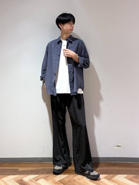 「RAGEBLUE（レイジブルー）のアイテム（トップス）」を使った、りょーやさん（メンズ・180cm）の春コーディネート