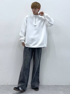 「アイテム（スウェット）」を使った、りょーやさん（メンズ・180cm・20代）の春コーディネート