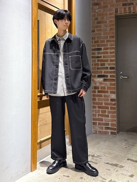 「RAGEBLUE（レイジブルー）のアイテム（パンツ）」を使った、りょーやさん（メンズ・180cm）の秋コーディネート