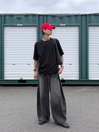 「RAGEBLUE(レイジブルー)のSynthetic Leather Classic Loafer/クラシックローファー(ローファー)」を使った、りょーやさん(メンズ・180cm)の夏コーディネート