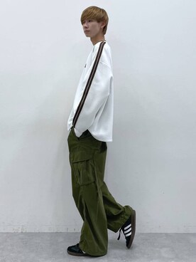 「アイテム（スウェット）」を使った、りょーやさん（メンズ・180cm・20代）の春コーディネート