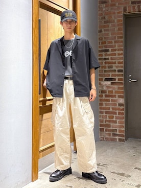 「アイテム（ドレスシューズ）」を使った、りょーやさん（メンズ・180cm）の夏コーディネート