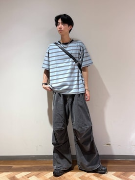 「SALOMON（サロモン）の【SALOMON/サロモン】XA PRO 3D V9G/スニーカー（スニーカー、ブラック系）」を使った、りょーやさん（メンズ・180cm）の夏コーディネート