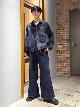 「アイテム（ウォレットチェーン）」を使った、りょーやさん（メンズ・180cm・20代）の秋コーディネート