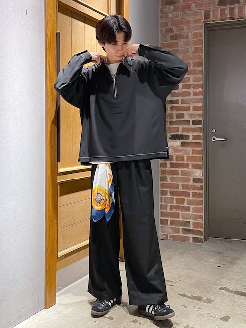 【UNISEX】リング付き/マルチパターン大判スカーフ