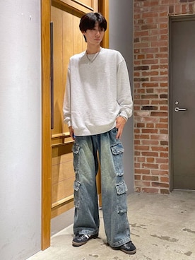 「アイテム（スウェット）」を使った、りょーやさん（メンズ・180cm・20代）の秋コーディネート