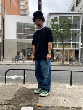 「AVIREX（アヴィレックス）のアイテム（腕時計）」を使った、Hinata  Itoさん（メンズ・155cm）の夏コーディネート