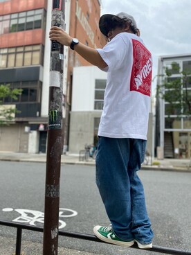 「AVIREX（アヴィレックス）のアイテム（腕時計）」を使った、Hinata  Itoさん（メンズ・155cm）の夏コーディネート