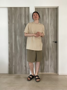 「PR01.（ピーアールワン）のアイテム」を使った、甲斐マイクさん（メンズ・183cm）の夏コーディネート