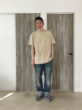 「PR01.（ピーアールワン）のアイテム」を使った、甲斐マイクさん（メンズ・183cm）の夏コーディネート