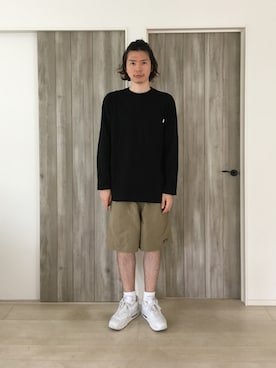 「PR01.（ピーアールワン）のアイテム」を使った、甲斐マイクさん（メンズ・183cm）の夏コーディネート
