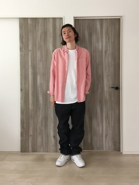 「PR01.（ピーアールワン）のアイテム」を使った、甲斐マイクさん（メンズ・183cm）の夏コーディネート