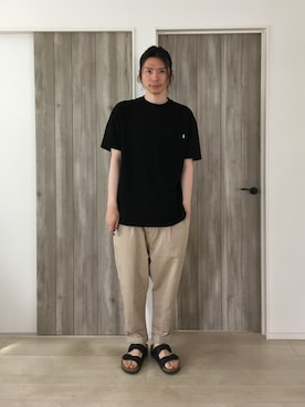 「PR01.（ピーアールワン）のアイテム」を使った、甲斐マイクさん（メンズ・183cm）の夏コーディネート