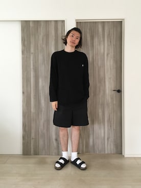 「PR01.（ピーアールワン）のアイテム」を使った、甲斐マイクさん（メンズ・183cm）の夏コーディネート