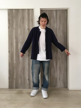 「PR01.（ピーアールワン）のアイテム」を使った、甲斐マイクさん（メンズ・183cm）の夏コーディネート