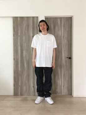 「PR01.（ピーアールワン）のアイテム」を使った、甲斐マイクさん（メンズ・183cm）の夏コーディネート