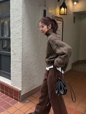 「CAPRICIEUX LE'MAGE（カプリシューレマージュ）のアイテム」を使った、kuriさん（レディース・162cm）の秋コーディネート