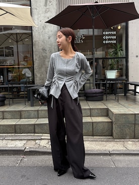 「アイテム（ローファー）」を使った、kuriさん（レディース・162cm・20代）の秋コーディネート