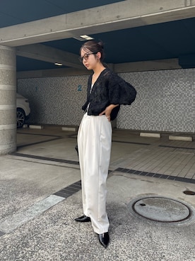 「アイテム（ブルゾン）」を使った、kuriさん（レディース・162cm）の夏コーディネート