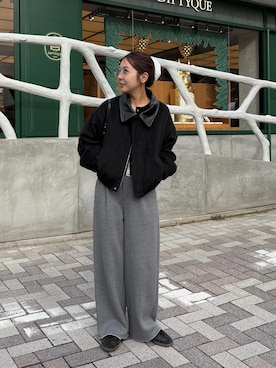 「アイテム（その他アウター）」を使った、kuriさん（レディース・162cm・20代）の秋コーディネート