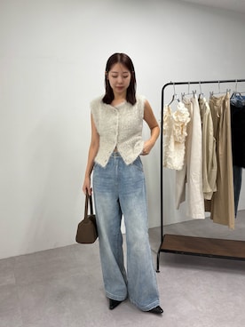 「アイテム（ニット/セーター）」を使った、kuriさん（レディース・162cm・20代）の夏コーディネート
