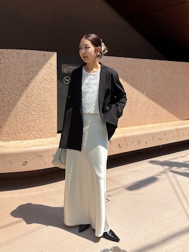 「アイテム（ジャケット/アウター）」を使った、kuriさん（レディース・162cm・20代）の夏コーディネート
