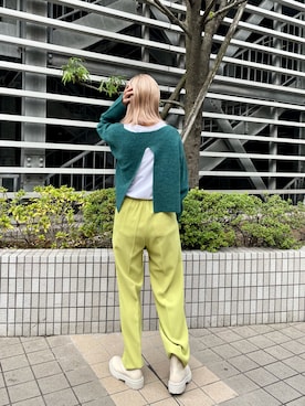 「スリットニット」｜kuriさん（レディース・162cm）の秋コーディネート