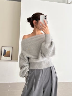 「グレーパンツ」｜kuriさん（レディース・162cm）の秋コーディネート