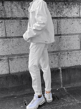 「Levi's（リーバイス）のアイテム（デニムジャケット、ホワイト系）」を使った、Joさん（メンズ・173cm）の夏コーディネート