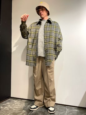 「DANKE SCHON（ダンケシェーン）のアイテム（スラックス）」を使った、Y.Mさん（メンズ・175cm）の秋コーディネート