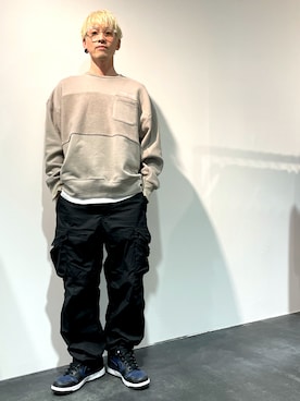 「DANKE SCHON（ダンケシェーン）のアイテム（スウェット）」を使った、Y.Mさん（メンズ・175cm）の冬コーディネート