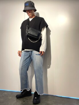 「A4A（エーフォーエー）のアイテム」を使った、Y.Mさん（メンズ・175cm）の秋コーディネート