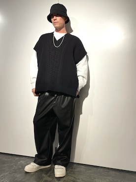 「DANKE SCHON（ダンケシェーン）のアイテム（スウェット）」を使った、Y.Mさん（メンズ・175cm）の秋コーディネート