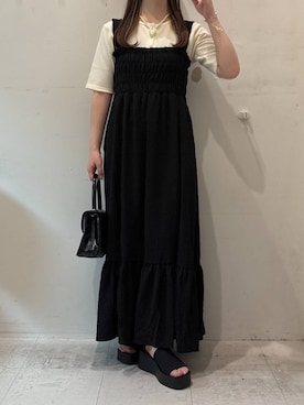 専用です。ご注意ください シャーリングワンピース 292364を使った人気ファッション