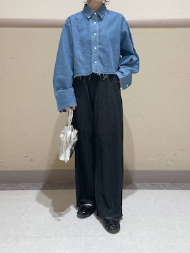 「アイテム（ハンドバッグ）」を使った、ゆゆはさん（レディース・153cm・10代）の冬コーディネート