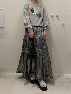 「アイテム（スウェット）」を使った、ゆゆはさん（レディース・153cm）の夏コーディネート