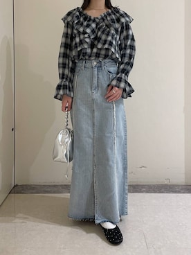 「アイテム（バレエシューズ）」を使った、ゆゆはさん（レディース・153cm・10代）の夏コーディネート